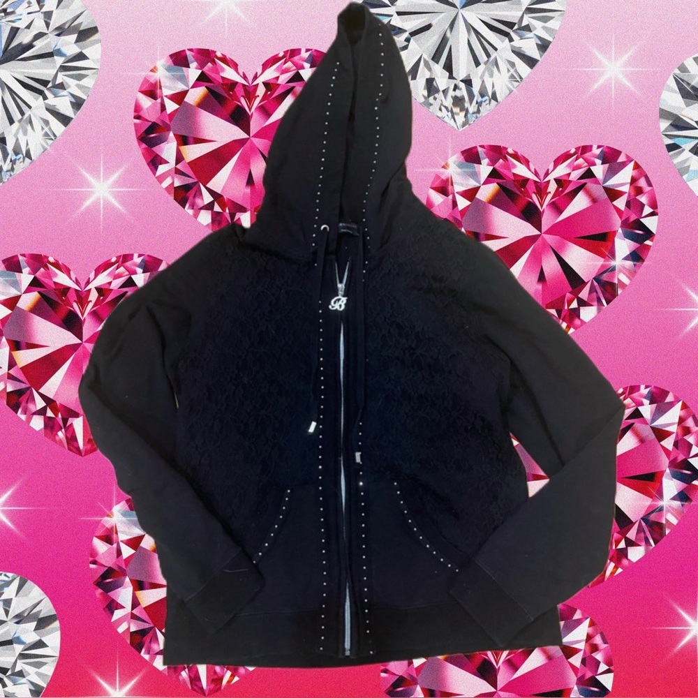 Rare lace BCBG zip up